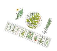 TYCIONG Vintage Plant DIY Handbook Stickers Nature Themed Grass Leaf Decor for Journals Notebooks Gift Wrapping