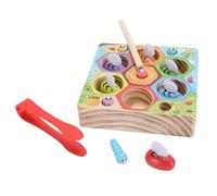 TYCIONG Wooden Bee Matching Game Color Sorting Toy for Toddlers Fine Motor Skills Toy with Tweezers Bees Honey Collection Educational Learning Toy