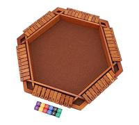 TYCIONG Wooden Shut Box Dice Game for Family Fun Indoor Learning, Basswood Board Math Game for Children and Adults, 1-6 Players