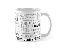 TYCLTY Black Dagger Brotherhood Word Cloud White Coffee Mug 11oz Ceramic Tea Cups, waYanl-3370, BZ305
