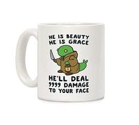 TYCLTY He is beauty, he is grace, he'll deal 9999 damage to your face - tonberry coffee mug 11 oz, waYanl-4262, BZ305