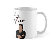 TYCLTY Hello Brother Damon Salvatore Vampire Diaries Coffee Mug 11oz & 11oz Ceramic Tea Cups, White, waYanl-4252, BZ305