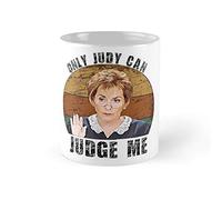 TYCLTY Only Judy Can Judge Me Funny Retro Coffee Mug 11oz & 11oz Ceramic Tea Cups, waYanl-2904, BZ305