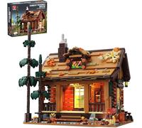 TYCOLE Autumn Cabin House Building Blocks Set 1969 Pieces Cottage Toy Model Kit with LED Lighting & Home Decoration Christmas Birthday Gifts for 8 Year Old Boys Girls Adults
