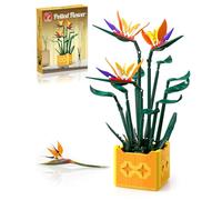 TYCOLE Bird of Paradise Building Toys 596 Pcs Artificial Flowers Botanicals Building Blocks for Adults Children & Women Plant Gifts for Birthday Mother's Day Home Decoration