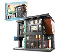 TYCOLE City Coffee Shop Building Blocks Set with Lighting, 581PCS Cafe Model Toy for Adults, Teens & Kids 8-12, Creative Christmas Birthday Gift, Display Toy for Home & Office