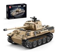 TYCOLE Leopard Tank Building Set WW2 Army Toys 937 Pieces | Military Display Model Construction Toy Collectible Birthday&Christmas Gift for 8 Year Old Boys Girls & Adults