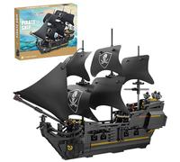 TYCOLE Pirate Ship Building Block Sets,MOC Black Pearl Ship Toy Set,921Pcs Pirate Boat Model,Creative Birthday Gift for Adults & Boys Ages 8-12,Ideal for Home Office Decor