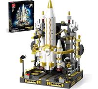 TYCOLE Space Rocket Building Kit for Boys Ages 8-12, 859pcs | Launch Platform with Working Gear Mechanism, STEM Learning Toy with Creative Assembly Experience for Kids and Space Fans
