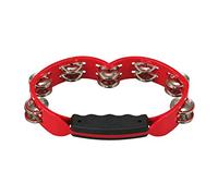 Tycoon Percussion TBH-RBS Hand Held Tambourine Steel Jingles Red