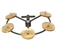 Tycoon Percussion TBHH-5B Small Brass Jingles Hi Hat Tambourine