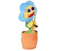 TyCylKu 30cm Singing Flower Dancing Cactus Singing Sunflower Dancing Music Plush Sunflower Toy Mobile Function Funny 80 Songs With Lights Speaking Interactive Toy Birthday For Kids