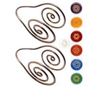 TyCylKu 4PCS Spiral Hand Rings 6x4x2.5cm Spiral Palm Hand Ring, Handmade Copper Cuffs, Spirals Palms Rings Jewelry Healing Men Bracelets For Home Son Daughter Girlfriend