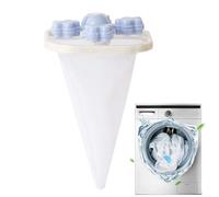 TyCylKu 5PCS Floating Hair Filtering Mesh Removal 9x9x14.5cm Reusable Washing Machine Hair Catcher, Washer Lint Catcher Dog Lints Remover For Washer Lints Remover For Washing Machine PetHair Removers
