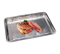 TyCylKu Baking Sheet | Stainless Steel Non-Stick with Cooling Rack | Large Thick Baking Pan Cooking Sheets | for Vegetable Meat Cookie Cake Loaf Oven Cooking Home Apartment BBQ Grilling Restaurant