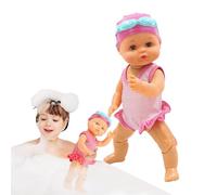 TyCylKu Bath Doll - Waterproof Bath Doll | Floating Battery Operated Bath Baby Doll for Girls Home On the Go Indoor