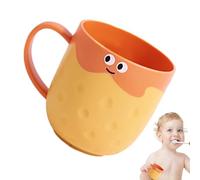 TyCylKu Bathroom Tumbler Cup | Toothbrush Cup Holder - Kids Bathroom Cups, Tooth Brushing, Toothbrush Cups, Comfort Handle, Elevated Bottom Design For Children