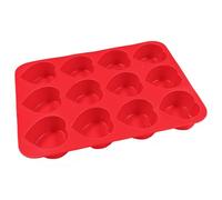 TyCylKu Chocolate Molds - 12 Cavity Heart Shape Baking Mould - Heart Silicone Mold,for Cake Candy Dessert Fondant Gummy Candle Clay Crafts Ice Jelly Party Holiday Home