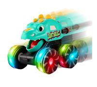 TyCylKu Dinosaur Toy Car - Interactive Lcar Toy Model With Light,Press-To-Control Dinosaur Vehicle Model Light-Up,for Boys Girls Children Birthday Christmas Parties Children's Day New Year Stocking