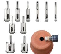 TyCylKu Drill Hole Saw Attachment - Stainless Steel Multi-Purpose Tool Kit,Hole Cutter Drill - for Copper Brass Marble Granite Stainless Steel Ceramics Iron