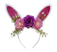 TyCylKu Easter Bunny Ears Headband | Festive Cute Adjustable Cosplay Decoration | Rabbit Ears Decorations Supplies,for Cosplay Photo Booth Birthday Makeup Christmas Party