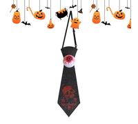 TyCylKu Halloween Neckties for Men - Bat Tie with Eye Ball - Skeleton Neck Belt Decoration for Men Youth Carnival Stage Show Cosplay Exhibition Masquerade