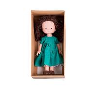TyCylKu Handmade Knitted Plush Doll, Handmade Dolls for Girls - Cute Little Girls Dolls Stuffed Toy | First Doll for Girls, Promotes Imagination and Fine Motor Skills