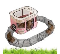 TyCylKu Outdoor Cat Tunnel Enclosure - Pet Tunnel Small Animals Enclosures,Bored Cat Play Toy Spacious Playground for Garden Balcony Patio Lawn