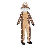 TyCylKu Reindeer Jumpsuit - Plush Women's Reindeer Costume | Cuddly Soft Pyjamas Playsuit for Adults Women Role Play Indoor Outdoor Party, m, L