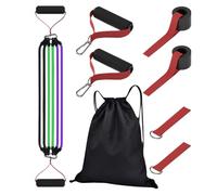 TyCylKu Set Resistance Bands | Training Band Set for Workout | Natural Latex Accessories Comfortable Equipment for Gymnastics Yoga Pilates at Home On the Go
