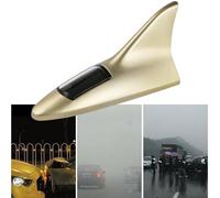 TyCylKu Shark Fin Solar Warning Light | Auto Shark Fins Roof Light | Car Antenna Decorative Top Mounted, Stylish Automobile Decorative LED Warning Tail for Truck