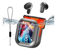 TyCylKu Touchscreen AI Translator Earbuds, 7x5x2.5cm Real-Time Earphones, ENC Translation Earbuds, Ai Language Translator Earbud Device - Touchscreen Wireless Earphones Translating Device For Learning
