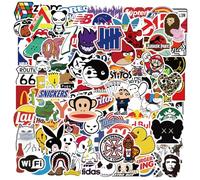 Tydeus Graffiti Style Stickers, Pack of 100 Multicolor Cartoon Waterproof Vinyl Stickers for Multi-Surface Decoration, Skateboard, Luggage, Car, Bicycle, Laptop, Motorcycle, Snowboard