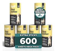 Tydi Pet Lint Roller Refills - 600 Sheets - 100 Sheets per Sticky Clothes Roller Refill - Lint Rollers for Pet Hair - Universal Fit - Fluff Remover for Clothes