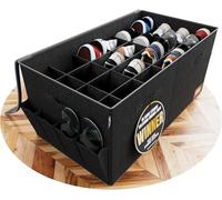Tydi XXL Shoe Storage Box, 24 Compartments, Black