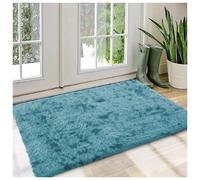 (Tye Dye Teal, 80 x 150 cm (2ft 6in x 5ft)) Extra Large Nonslip Rugs Shaggy Fluffy Living Room Bedroom Carpets