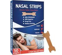 Tyelason Nose Strips - Pack of 50 Nose Strips for Snoring, Extra Strong Tanning Strips to Improve Sleep, Instant Relief of Nose Congestion from Colds and