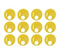 Tyenaza 12Pcs Plastic Bee Nuc Box Entrance Gates, Bee Nest Door Beekeeping Tools, Round Bee Hive Box Entrance Gate for Swarm Traps