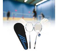 Tyenaza 2 Player Badminton Racquets Set, Adults Teenagers Lightweight Carbon Fiber Rackets, for Indoor and Outdoor Exercise