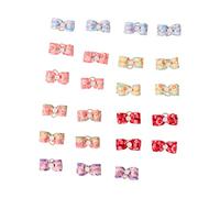 Tyenaza 24pcs Pet Hair Bows, Pet Hair Accessories, 1.4inch Dog Hair Grooming Bows with Rubber Bands, for Dog and Cat Grooming Accessories