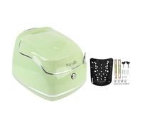 Tyenaza 38L Motorcycle Top Box Waterproofing Universal Fit with Key Lock Base Plate Motorcycle Luggage Trunk Tail Storage Carrier Case for Helmet Gloves (Green)