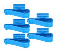 Tyenaza 5Pcs/Set Aquarium Fish Tank Water Pipe Fixing Clip, Water Change Tool Holder Clip Clamp, for Fix the Water Tank of the Bucket or Fish Tank (Blue)