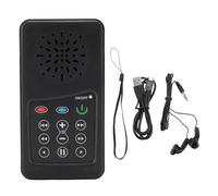 Tyenaza 8G Solar Powered Scripture Player Handheld 500mAh Battery Operated Rechargeable Scripture Reader for Indoor Outdoor (KJV, Indian English Accent English, 138 Hymn)