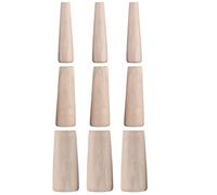 Tyenaza 9pcs Soft Wood Plugs Tapered, Safety Wooden Plug Stops Emergency Leaks Accessory for Marine Boat Yacht Sailing Fishing