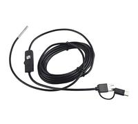 Tyenaza Android & TypeC USB Endoscope, 3.9mm Slim Waterproof Inspection Camera, 720P HD Visuals with 6 Integrated LED Lights(3.5 M)