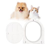 Tyenaza Arched Cat Door, No-Flap Cat Door for Interior Door, ABS Easy DIY Installation Safe Durable Flapless Pet Interior Door for Cats Puppy