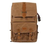 Tyenaza Camera Backpack Khaki Canvas and Oxford High Capacity Adjustable Photography Backpack for Camera