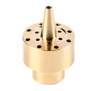 Tyenaza Column Style Fountain Nozzle, 1/4" / 1/2" / 3/4" Brass Garden Water Pond Spray Three Layers Outward Radiation Spray Head Gold for Home Courtyard, Garden, Hotel(1/2")
