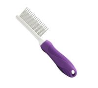 Tyenaza Detangling Dog Comb Long and Short Stainless Steel Teeth Removes and Knots Pet Grooming Comb for Dogs Cats