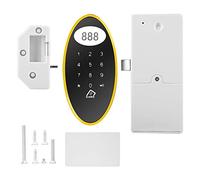 Tyenaza Digital Password Safe Lock, Keyless Touch Keypad Password RFID Card Key Metal Digital Electronic Sauna Cabinet Lock